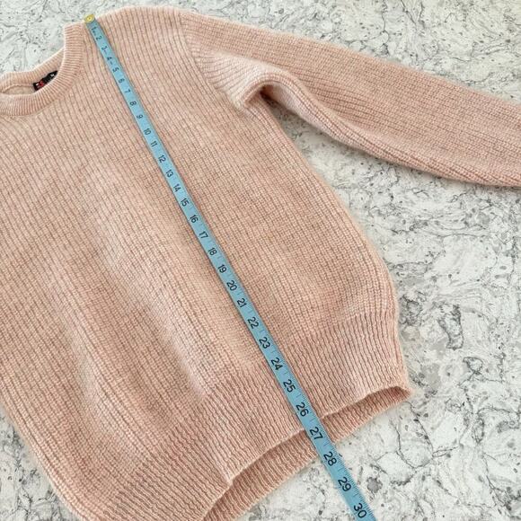 Vintage Wool Crewneck Sweater Mens M Pink Chunky Knit, ILGUW USA Made - Picture 11 of 14